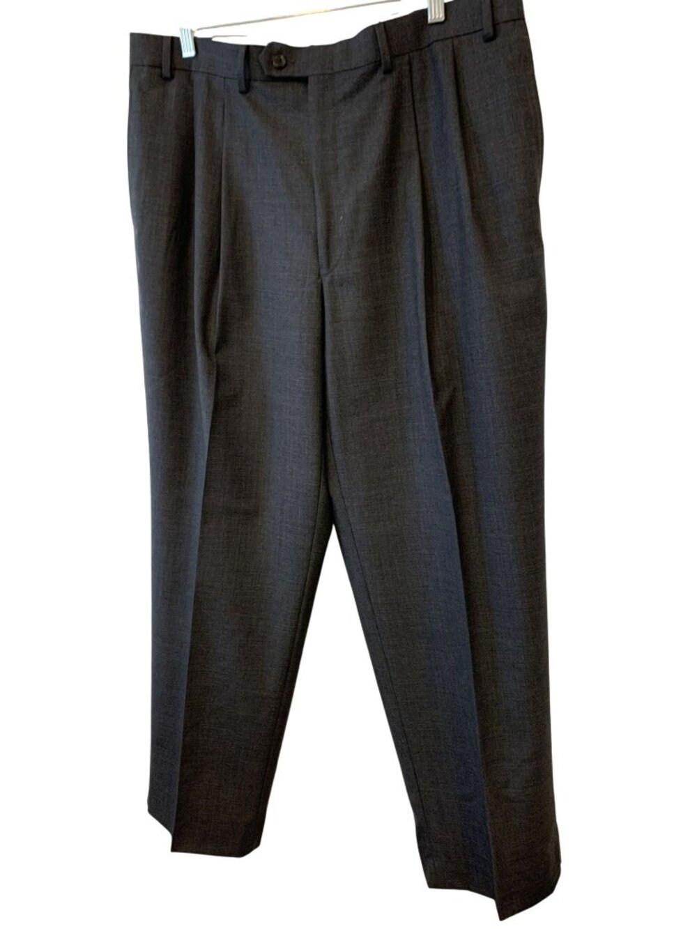 Lauren Ralph Lauren Mens Total Comfort Wool Dress Pants 38W Dark Gray Classic